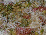Σπαγγέτι με λαχανάκια βρυξελλών και σάλτσα piri piri της saroza