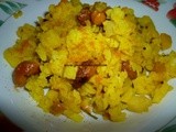Bateta Pawa (Potatoes and flaked rice snack)