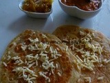 Cheese and Oregano Parathas