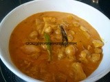 Creamy Alu Chole (Creamy Chick peas and Potato curry)