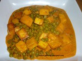 Creamy Mutter Paneer (Creamy Peas and Paneer curry)