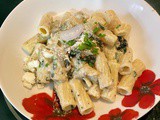 Creamy Rigatoni with Garlicky Greens and Creme Fraiche Recipe from HelloFresh