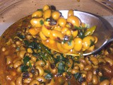Curried Black Eyed Peas/beans (Chora) in the Instant pot