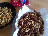 Dry Roast Nuts: Cashews and Peanuts