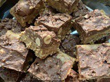 Ferrero Rocher and Whole Nut Chocolate Topped Rocky Protein Bars