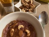 Fruity and Nutty Porridge with cinnamon