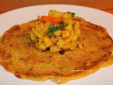 Indian chickpea crepe pancake – pudla (vegan & gluten free)
