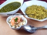 Khichedi, Spinach Curry and Kachumber - Comfort Dinner for tonight
