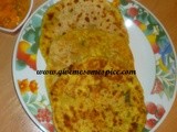 Orange Flavoured Paneer Stuffed in Parathas