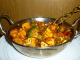 Paneer and mixed vegetables stir fry