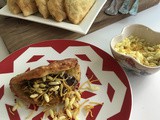 Potato Pies with Homemade Mango Chutney (Aloo Pies with Homemade Kuchela)