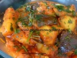 Potatoes and Aubergine Curry (Ringna bateta nu shak)