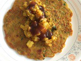 Quinoa and bulgur with vegetable pancakes (quinoa ne bulgur na pudla)