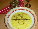 Rasiya Muthias with Cabbage (Cabbage dumplings in creamy soup)