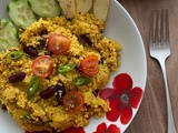 Spicy Couscous with Fruit, Veg and Kidney beans