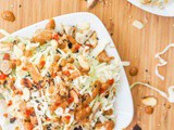 Asian Cabbage and Chicken Salad with Creamy Tahini Dressing {Gluten-Free, Dairy-Free}