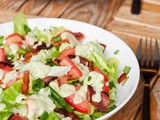 Blt Salad with Vegan Avocado Dressing {Gluten-Free}
