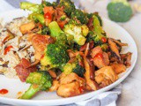 Chicken Broccoli Stir Fry with Shiitakes {gf, df}
