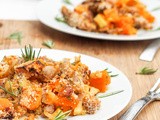 Chicken Sausage, Squash, Apple Bake {Gluten-Free, Dairy-Free}