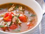 Chicken Soup with Cherry Tomatoes and White Beans {Gluten-Free, Dairy-Free}
