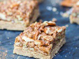 Coffee Pecan Pie Bars {7 Ingredients, Vegan, gf, Refined Sugar Free}