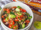 Guacamole Salad with Brown Rice & Quinoa {gf, Vegan}