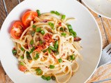 Lightened Up Pasta Carbonara