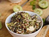 Lime Quinoa with Artichoke Hearts and Avocado {Gluten-Free, Vegan}