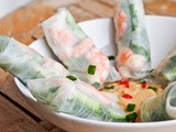 Shrimp and Cucumber Fresh Spring Rolls