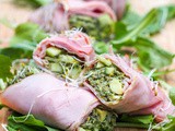 Smoked Ham Roll Ups with Avocado Pesto {Gluten-Free, Dairy-Free}