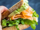 Smoked Salmon Sandwich with Avocado & Pesto {Gluten-Free, Dairy-Free}