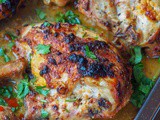 Sriracha Chicken (Baked) with Cilantro {gf, df}