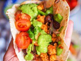 Tempeh Tacos with Creamy Avocado Cilantro Sauce