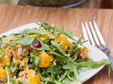Vegan Acorn Squash Quinoa Salad with Cranberries and Pistachios {Gluten-Free}