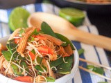 Vegan Asian Noodle Stir Fry with Baby Corn and Bamboo Shoots {gf}