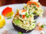 Vegan Avocado Boats with Quinoa Hearts of Palm Salad {gf}