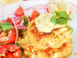 Vegan Crab Cakes with Avocado {gf}