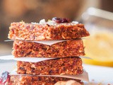 Vegan Energy Bars with Coconut, Macadamia and Cranberries {gf}