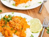 Vegan Red Lentil Curry {Gluten-Free}