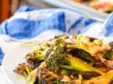 Vegan Roasted Broccoli Steaks with Pistachios and Tahini Sauce {gf}
