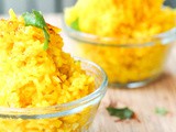 Vegan Saffron Rice Pilaf{Gluten-Free}