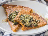 Vegan Squash and Chickpea Flatbread with Pesto {Gluten-Free}