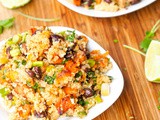 Vegan Sweet Potato Black Bean Quinoa Salad {Gluten-Free}