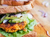 Vegan Sweet Potato Tofu Burgers {Gluten-Free}