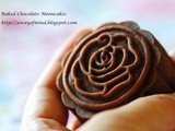 Baked Chocolate Mooncakes (with Mango Lotus filling) 烤巧克力皮月饼