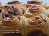 Cranberry Cinnamon Rolls 蔓越莓糖浆肉桂面包卷 (65C Tangzhong Method)