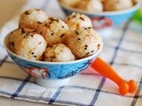 Easy Salmon Onion Tomato Rice Balls