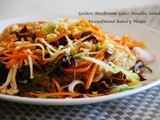 Golden Mushroom Glass Noodles Salad 凉拌冬粉金针菇