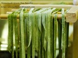 Homemade Green Tea Noodles 绿茶手工面