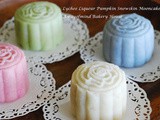 Lychee Liqueur Pumpkin Snowskin Mooncakes